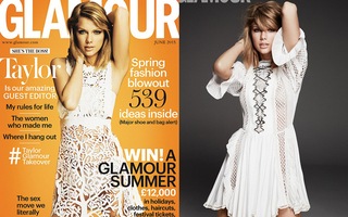 Taylor Swift diện trang phục xuyên thấu gợi cảm trên bìa tạp chí