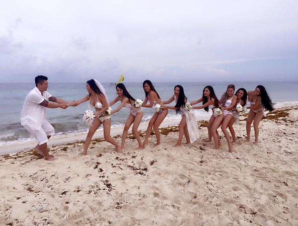 Đám cưới bikini siêu nóng bỏng của Hoa hậu Việt Nam Hoàn cầu 2012